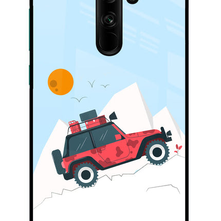 Mountain Trail Beast Redmi Note 8 Pro Glass Case Back Cover by Casekaro