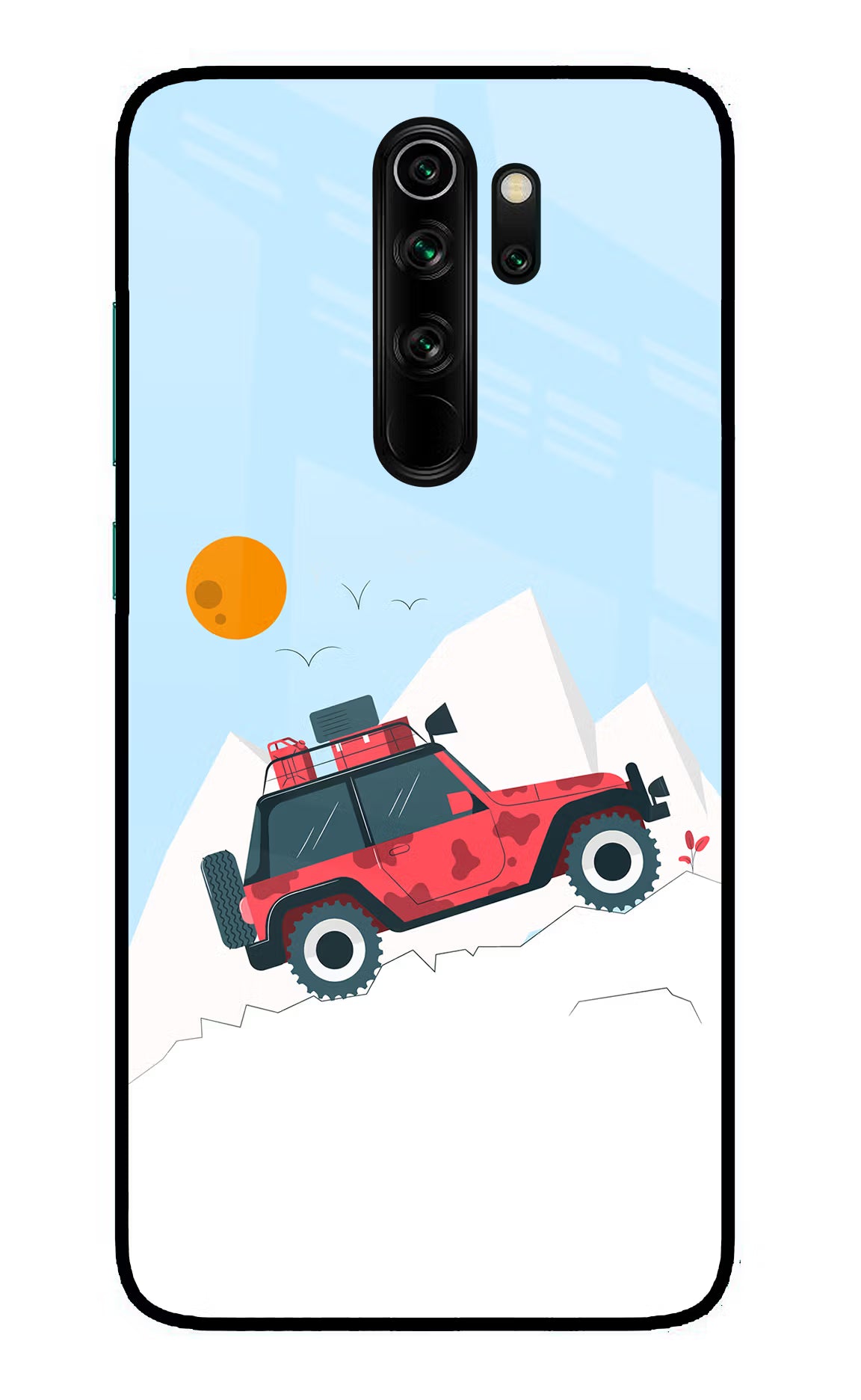 Mountain Trail Beast Redmi Note 8 Pro Glass Case Back Cover by Casekaro
