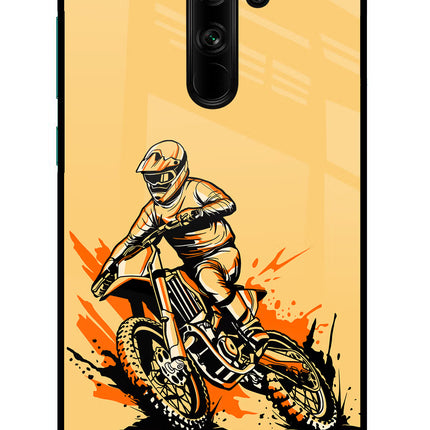Off-Road Fury Redmi Note 8 Pro Glass Case Back Cover by Casekaro