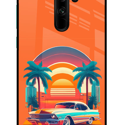 Palm Drive 80s Redmi Note 8 Pro Glass Case