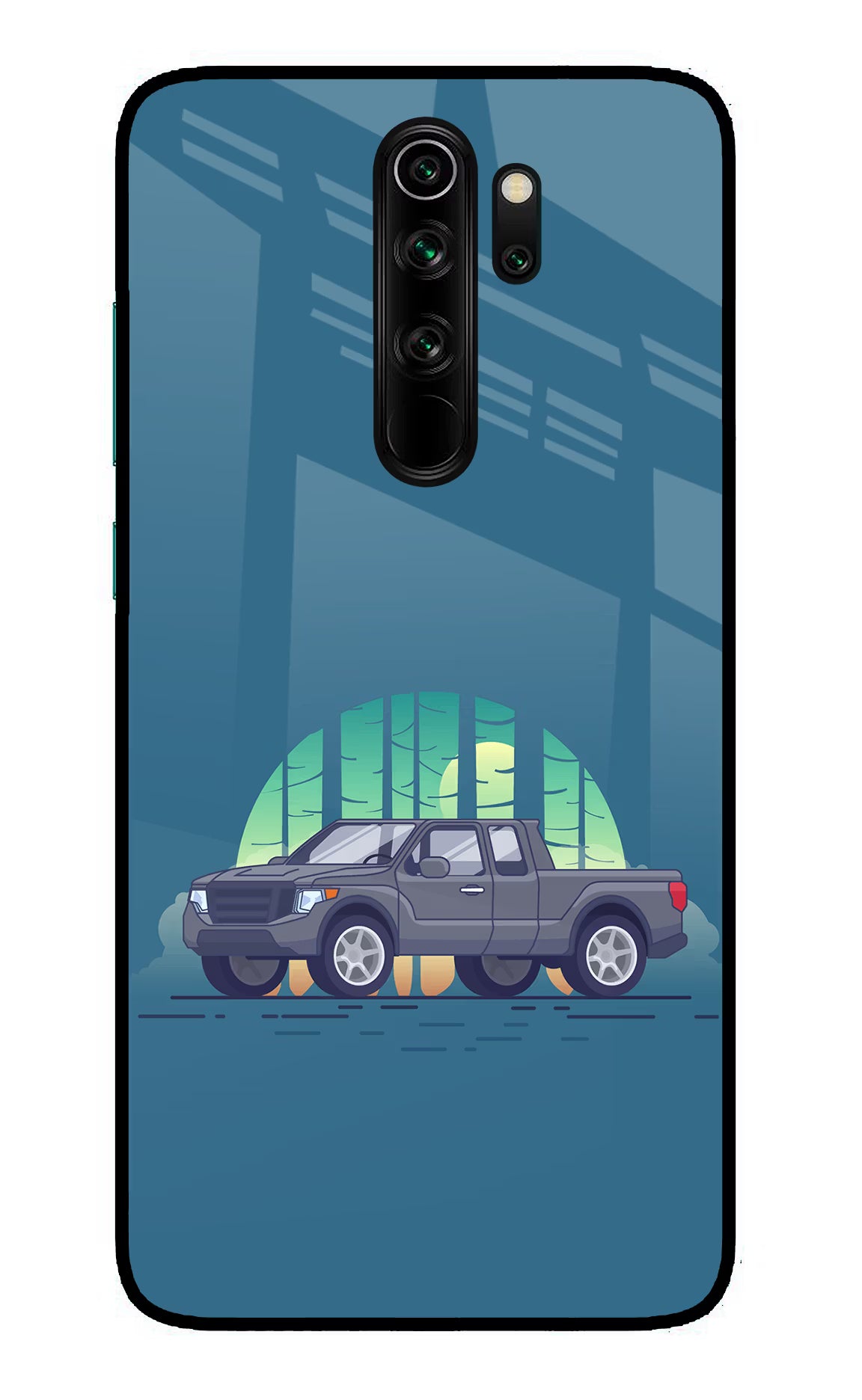 Retro Garage Vibe Redmi Note 8 Pro Glass Case