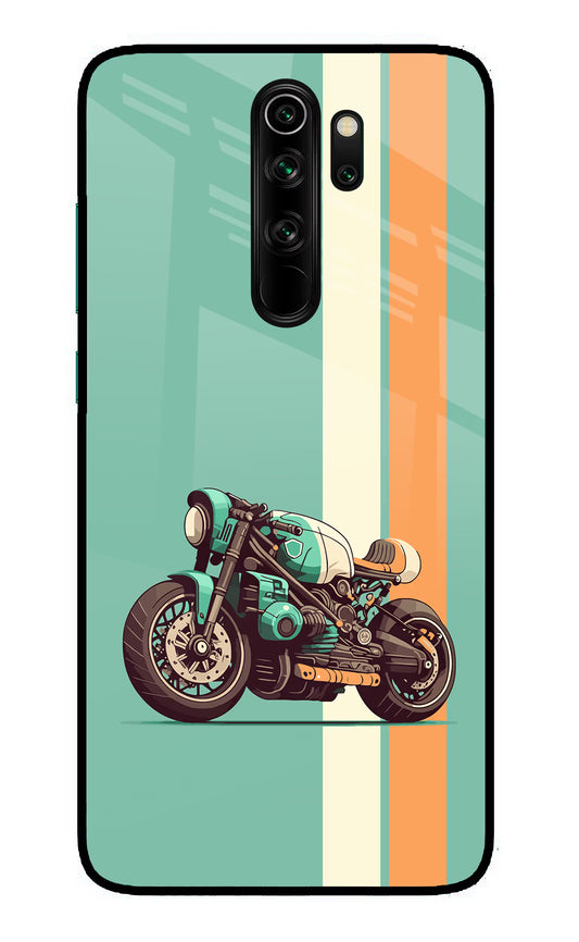 Striped Moto Drift Redmi Note 8 Pro Glass Case