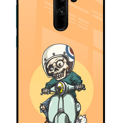 Undead Biker Redmi Note 8 Pro Glass Case Back Cover by Casekaro