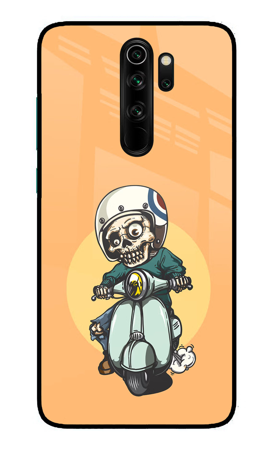 Undead Biker Redmi Note 8 Pro Back Cover, Glass case