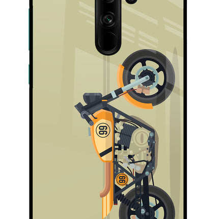 Vertical Speedster Redmi Note 8 Pro Glass Case