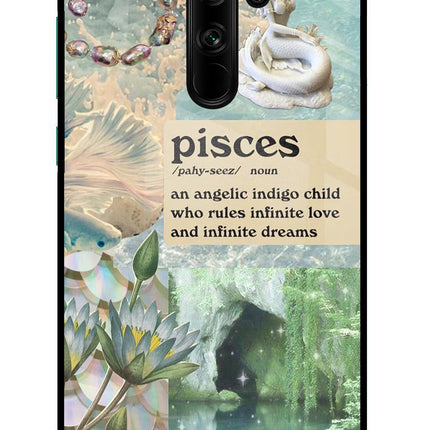 Pisces Zodiac Redmi Note 8 Pro Glass Case