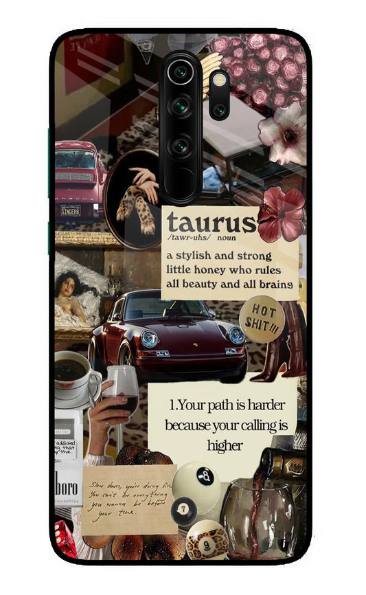 Taurus Zodiac Redmi Note 8 Pro Glass Case