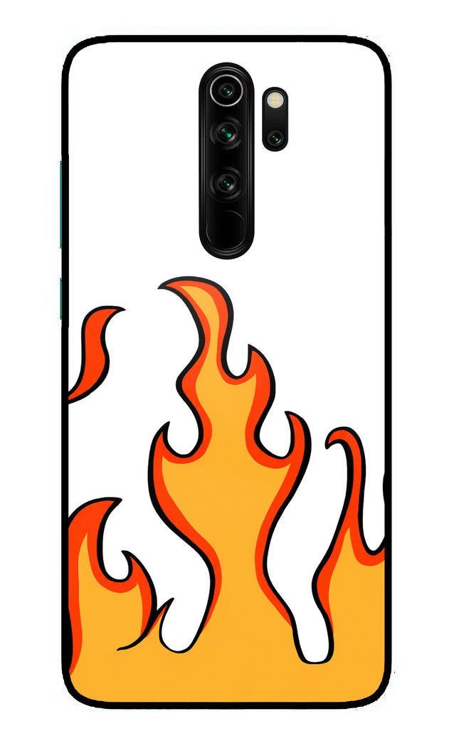 Fired Up – White Redmi Note 8 Pro Glass Case