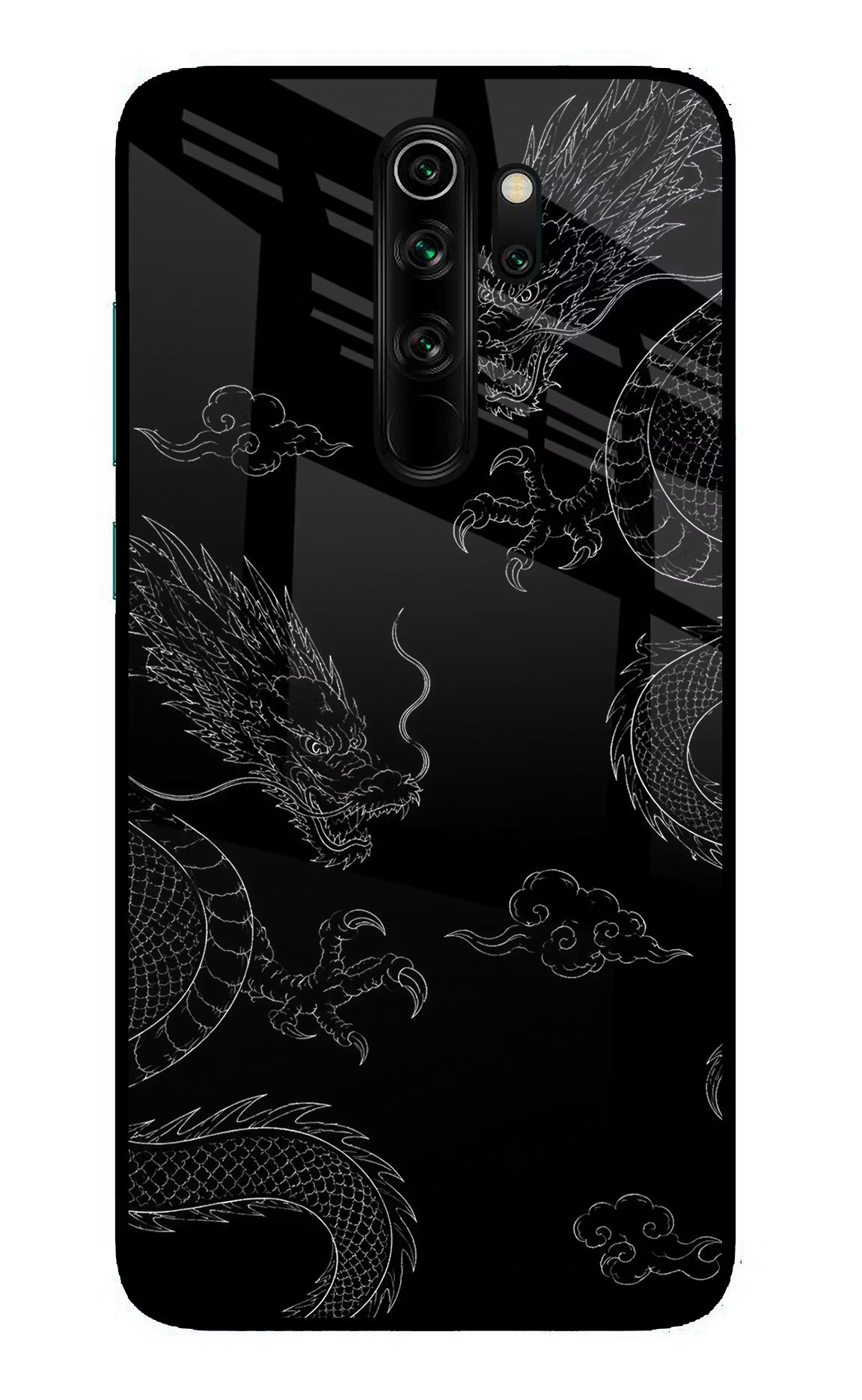 Twin Dragons Redmi Note 8 Pro Glass Case Back Cover by Casekaro