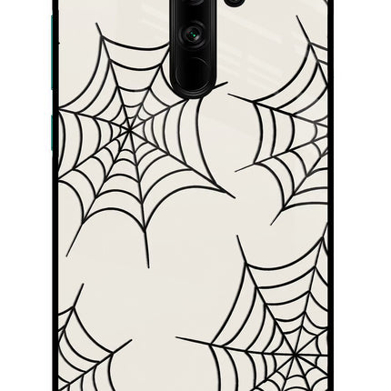 Spider Web Redmi Note 8 Pro Glass Case