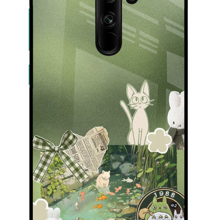 Aesthetic anime Redmi Note 8 Pro Glass Case