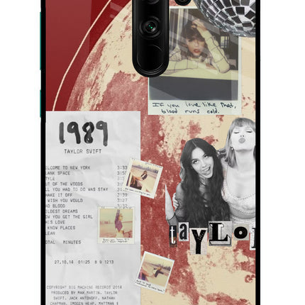 Taylor Swift Redmi Note 8 Pro Glass Case Back Cover by Casekaro