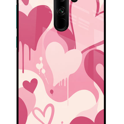 Hearty case Redmi Note 8 Pro Glass Case Back Cover by Casekaro