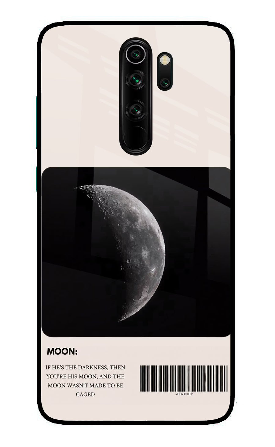Moon Phase Redmi Note 8 Pro Back Cover, Glass case
