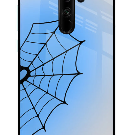 Blue Web Redmi Note 8 Pro Glass Case