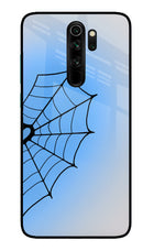 Blue Web Redmi Note 8 Pro Glass Case