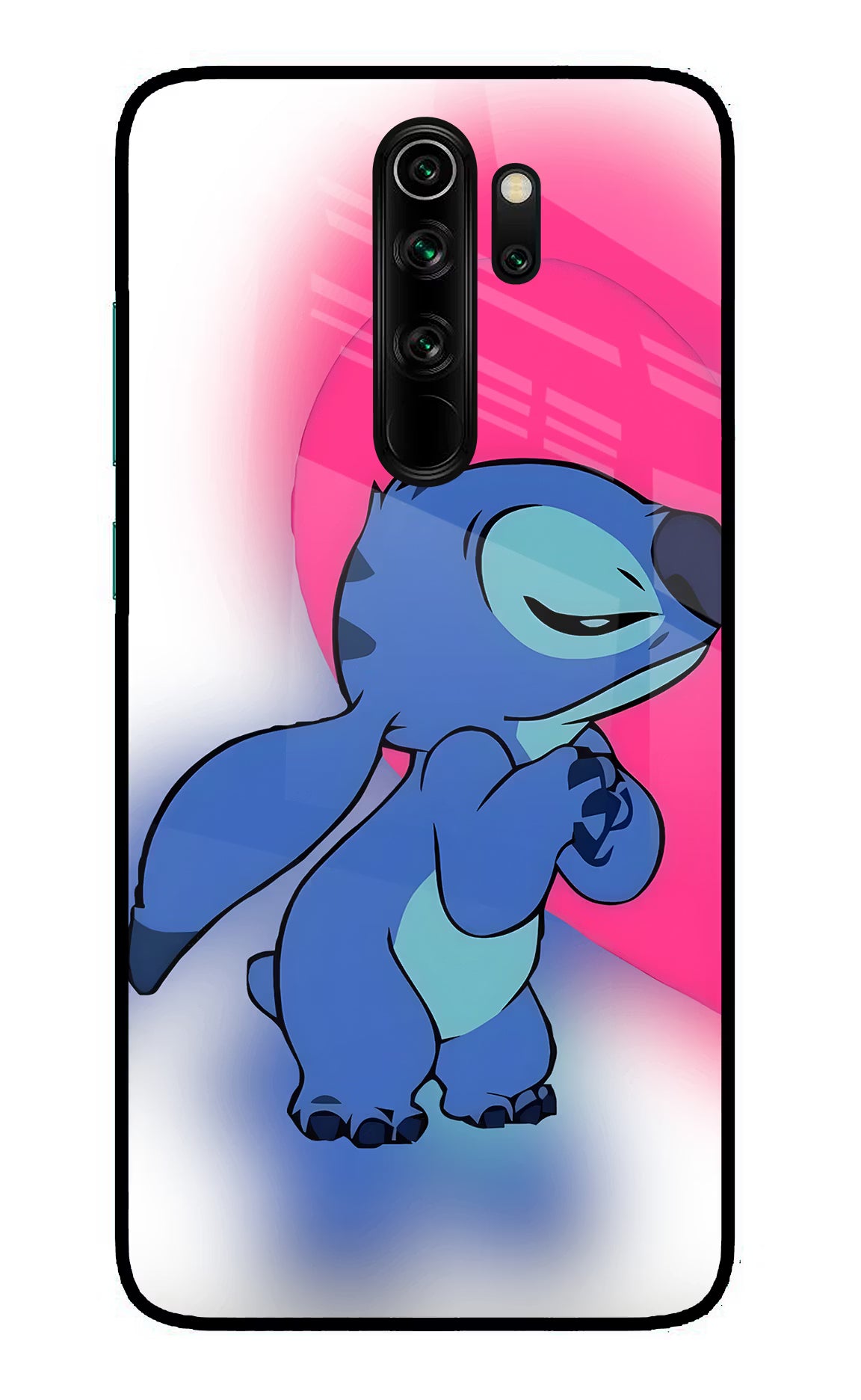 Stitch Hug Redmi Note 8 Pro Glass Case