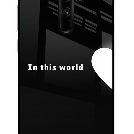 This World Redmi Note 8 Pro Glass Case Back Cover by Casekaro