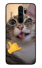 Silly Cat Call Redmi Note 8 Pro Glass Case