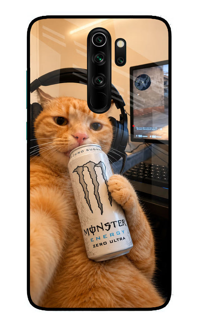 Gamer Cat Energy Redmi Note 8 Pro Glass Case