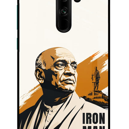 Sardar Patel Iron Will Redmi Note 8 Pro Glass Case Back Cover by Casekaro