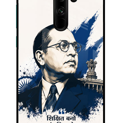 Dr. Ambedkar Visionary Redmi Note 8 Pro Glass Case Back Cover by Casekaro