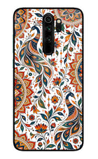 White Mayura Redmi Note 8 Pro Glass Case