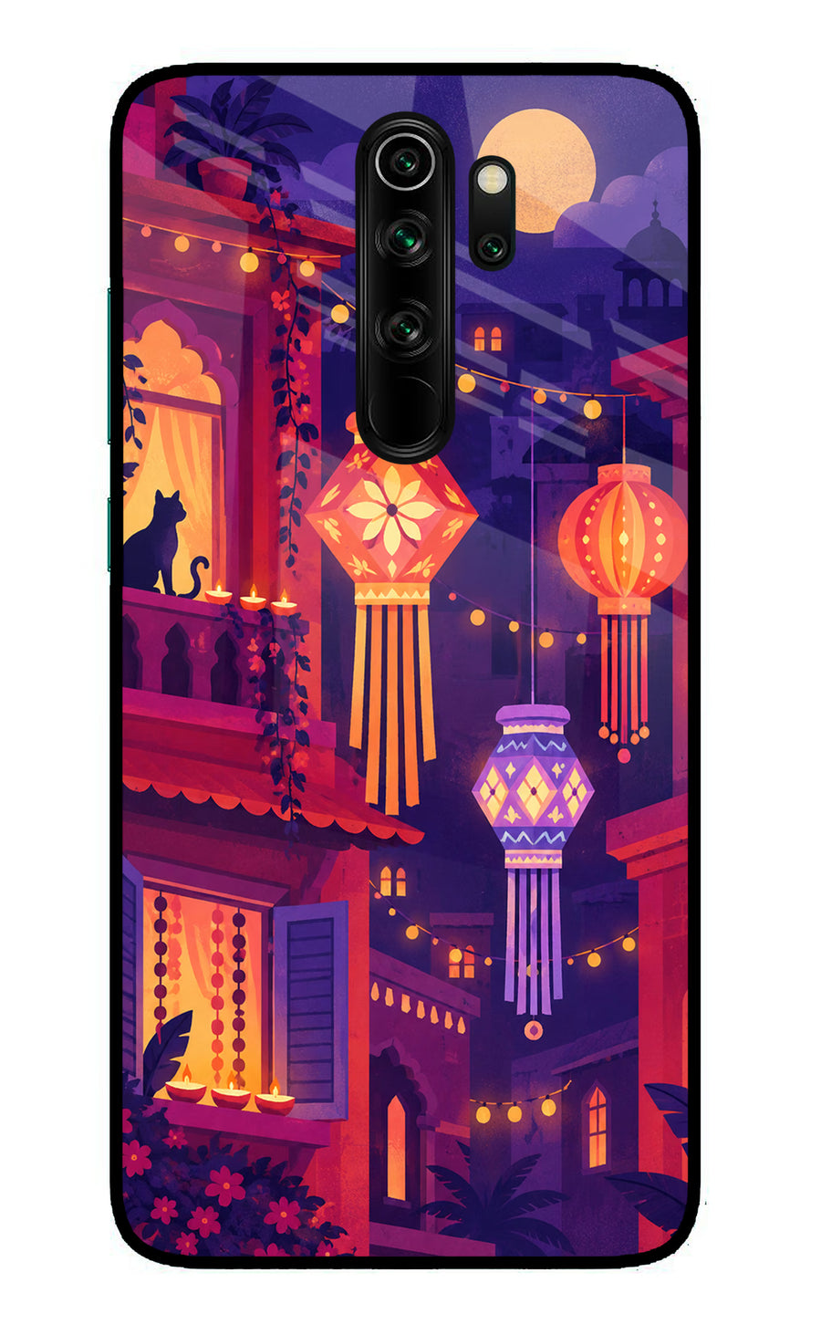 Lantern Lane Redmi Note 8 Pro Back Cover, Glass case