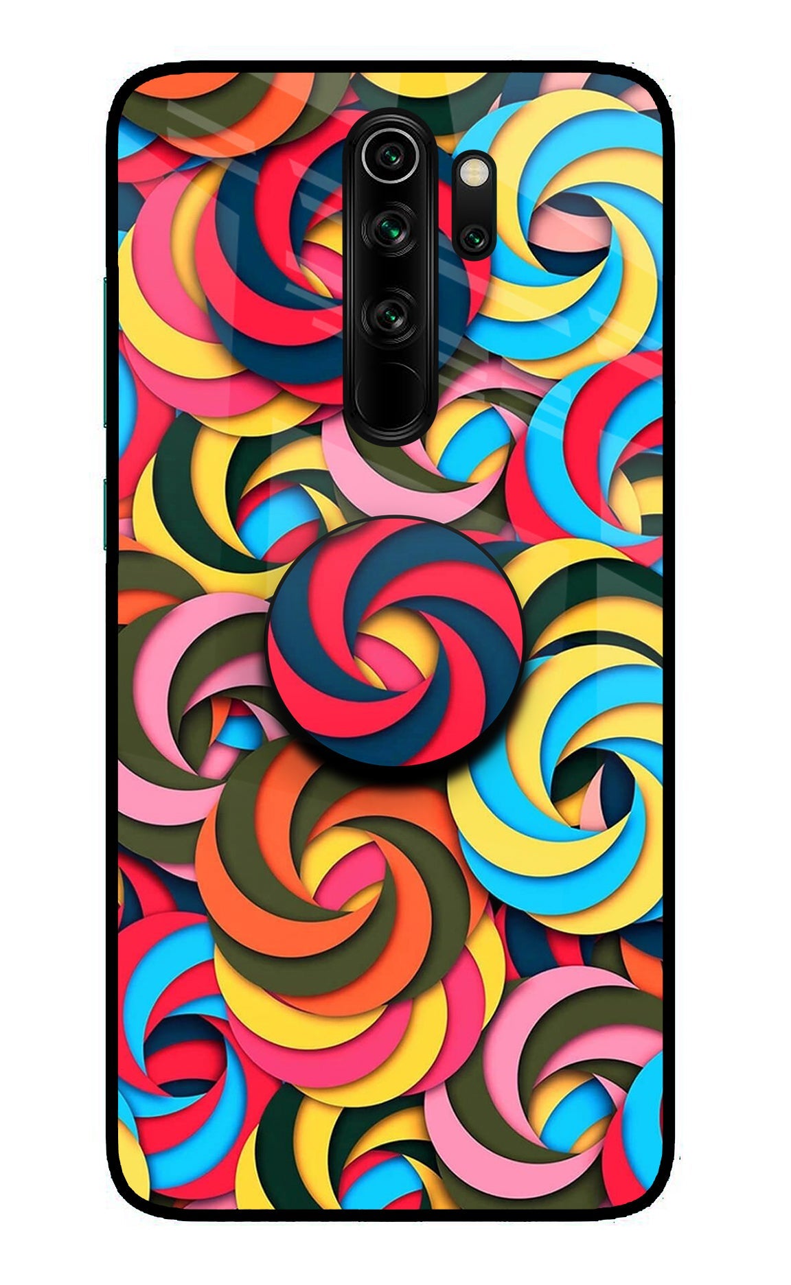 Spiral Pattern Redmi Note 8 Pro Pop Case