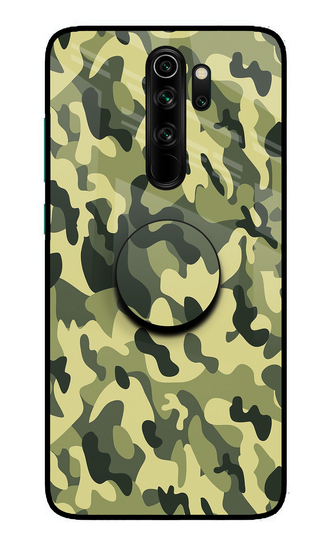 Camouflage Redmi Note 8 Pro Glass Case