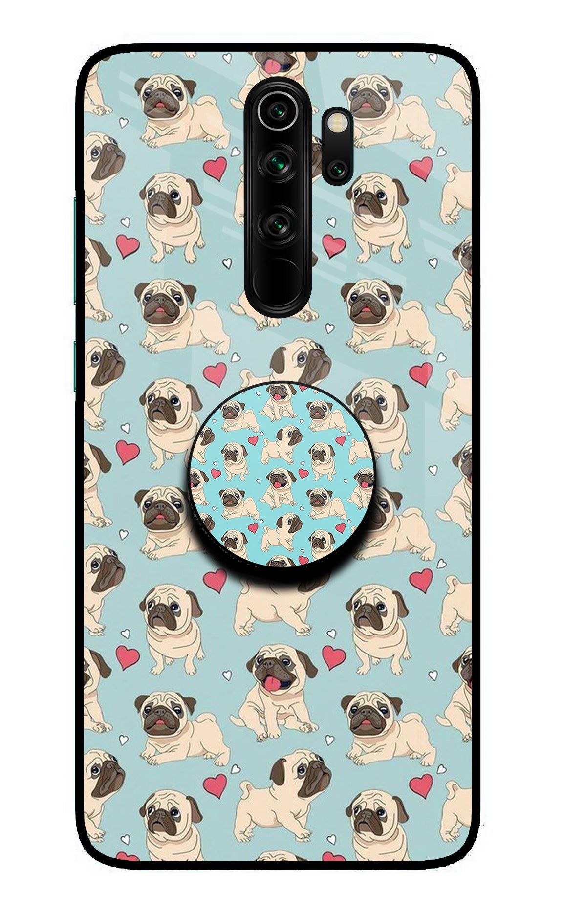 Pug Dog Redmi Note 8 Pro Glass Case
