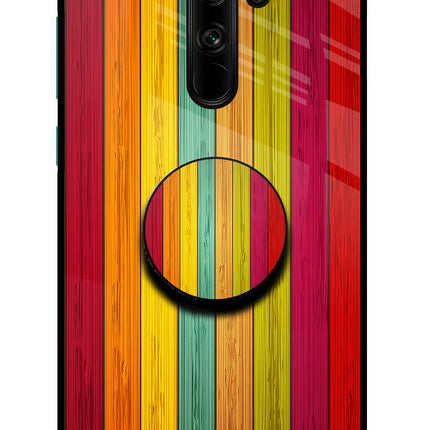 Multicolor Wooden Redmi Note 8 Pro Pop Case by Casekaro