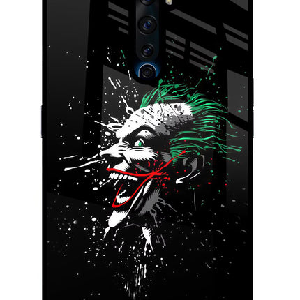 Joker Oppo Reno2 Z Glass Case Back Cover by Casekaro