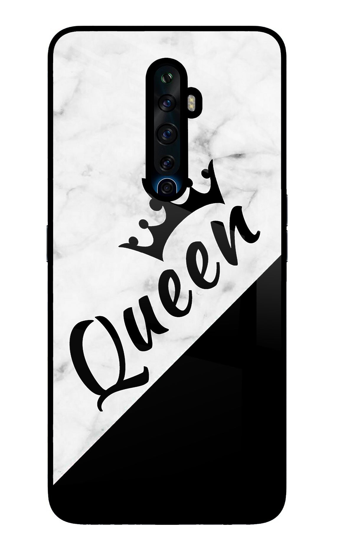 Queen Oppo Reno2 Z Glass Case