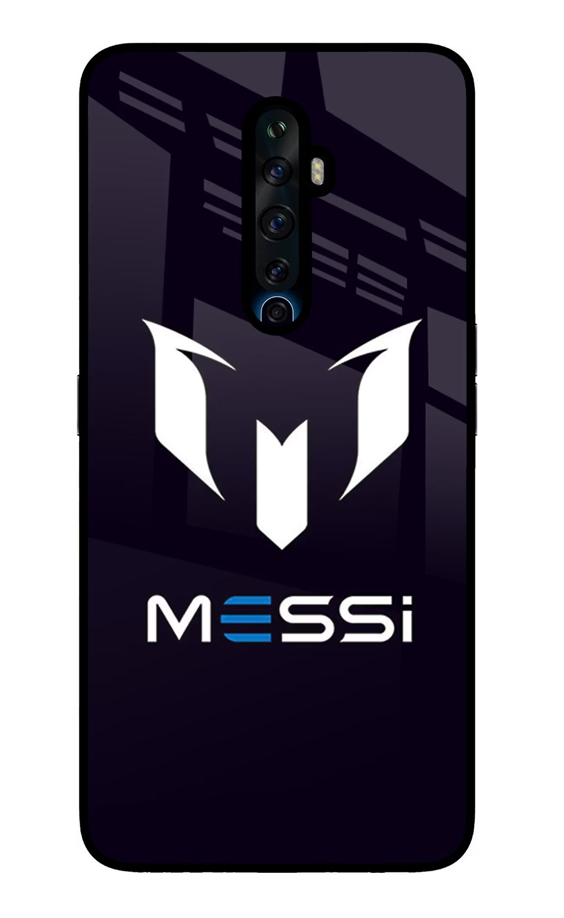 Messi Logo Oppo Reno2 Z Glass Case Back Cover by Casekaro