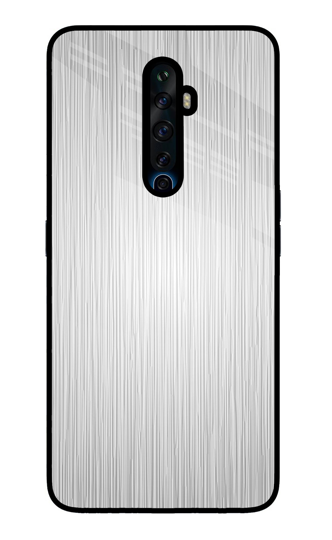 Wooden Grey Texture Oppo Reno2 Z Glass Case