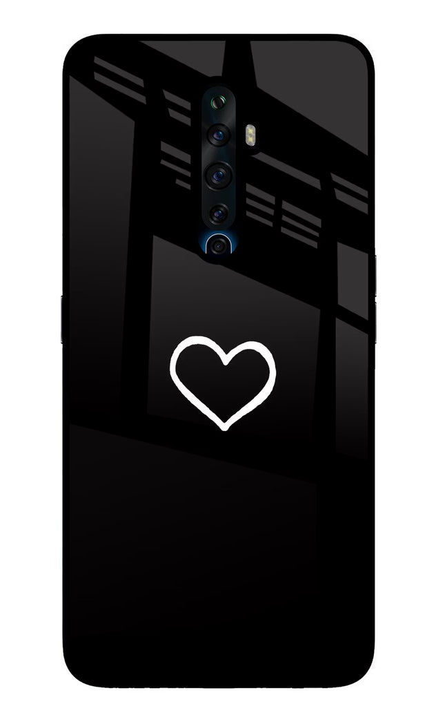 Heart Oppo Reno2 Z Glass Case Back Cover by Casekaro