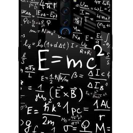 Physics Formula Oppo Reno2 Z Glass Case Back Cover by Casekaro