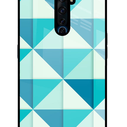 Abstract Oppo Reno2 Z Glass Case Back Cover by Casekaro