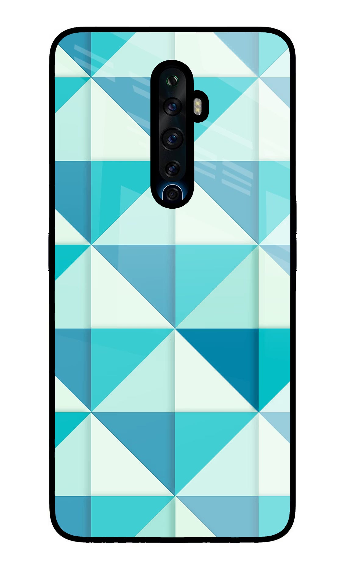Abstract Oppo Reno2 Z Glass Case Back Cover by Casekaro