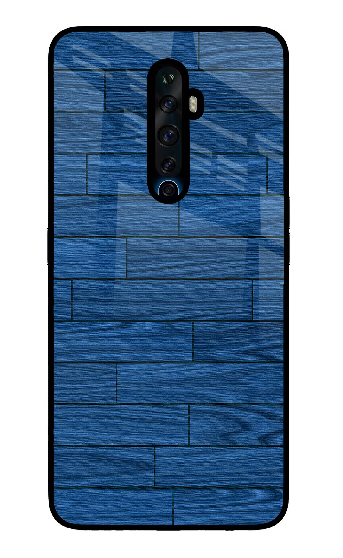 Wooden Texture Oppo Reno2 Z Glass Case Back Cover by Casekaro