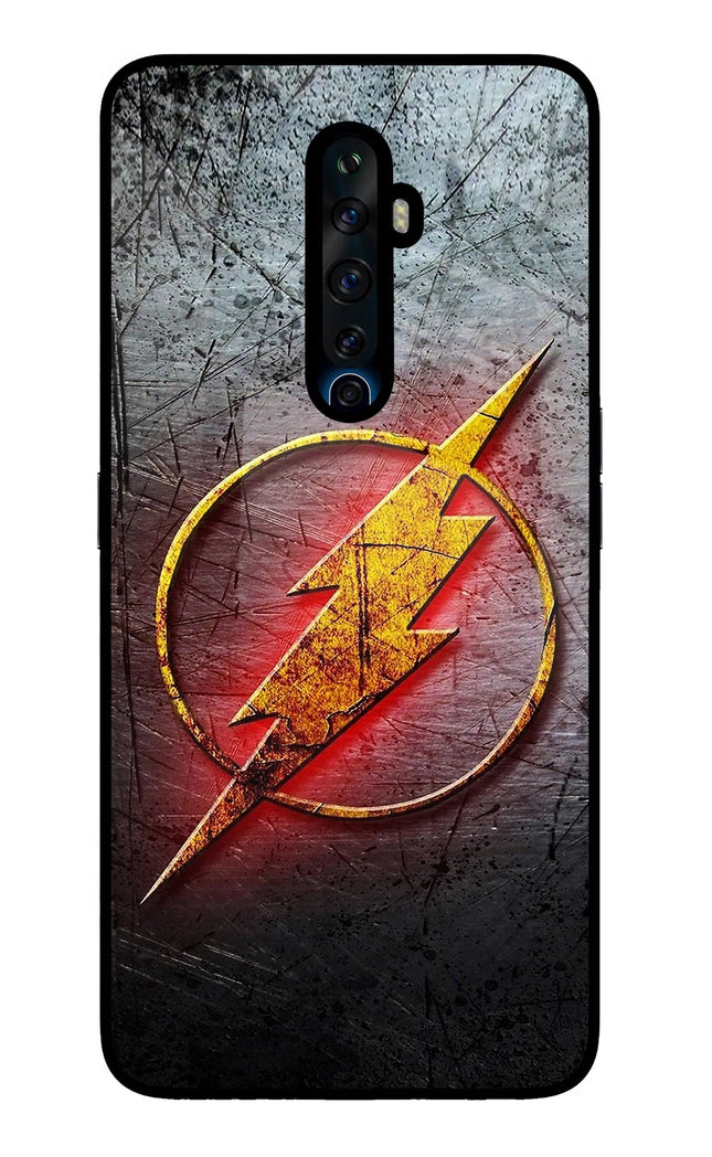 Flash Oppo Reno2 Z Glass Case Back Cover by Casekaro