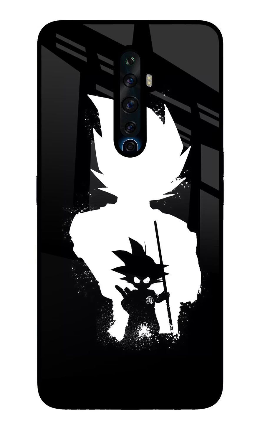 Goku Shadow Oppo Reno2 Z Back Cover, Glass case