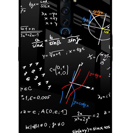 Mathematics Formula Oppo Reno2 Z Glass Case Back Cover by Casekaro
