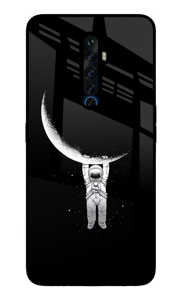 Moon Space Oppo Reno2 Z Glass Case Back Cover by Casekaro