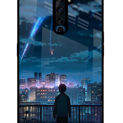Anime Oppo Reno2 Z Glass Case Back Cover by Casekaro