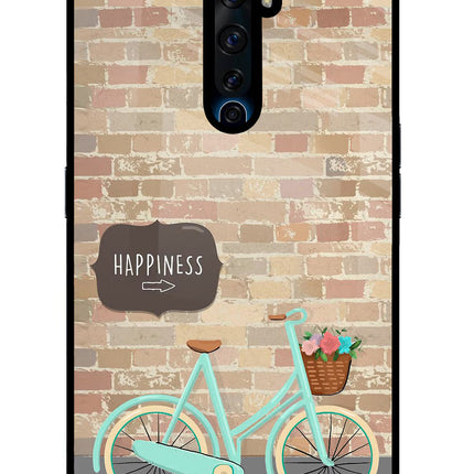 Happiness Artwork Oppo Reno2 Z Glass Case Back Cover by Casekaro
