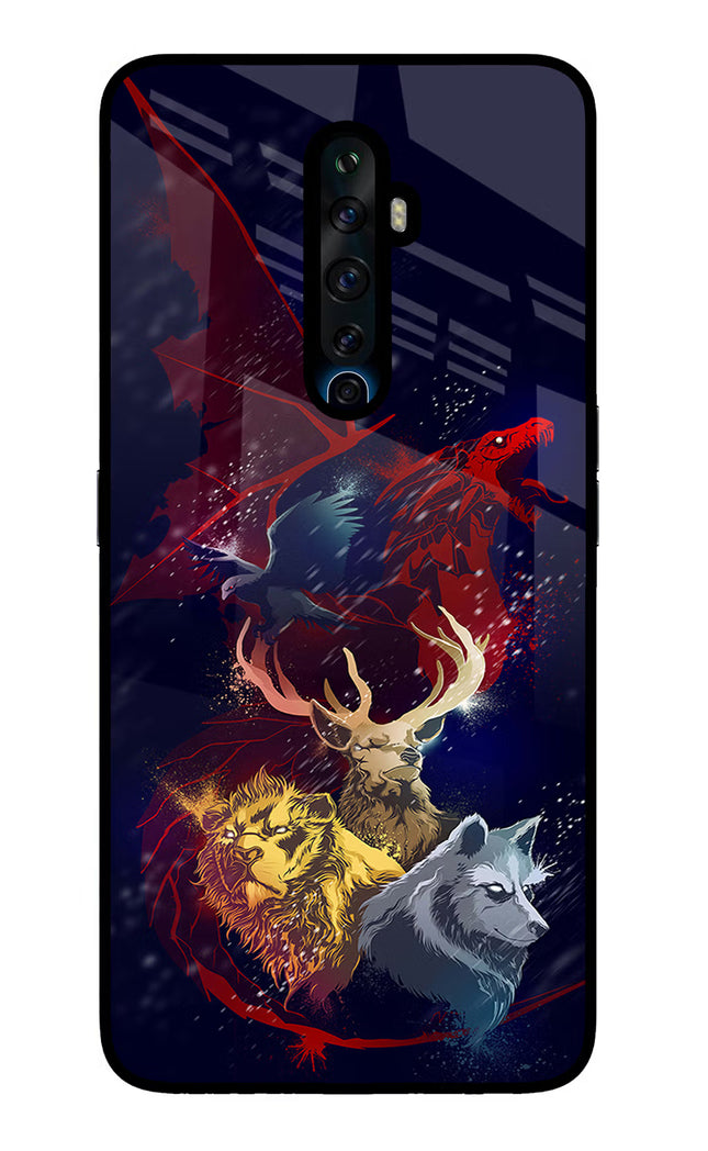 Game Of Thrones Oppo Reno2 Z Glass Case Back Cover by Casekaro