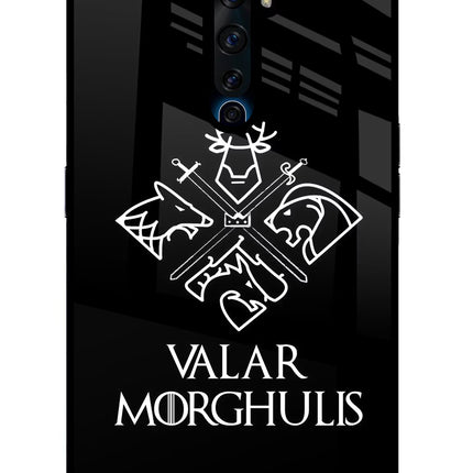 Valar Morghulis | Game Of Thrones Oppo Reno2 Z Glass Case Back Cover by Casekaro
