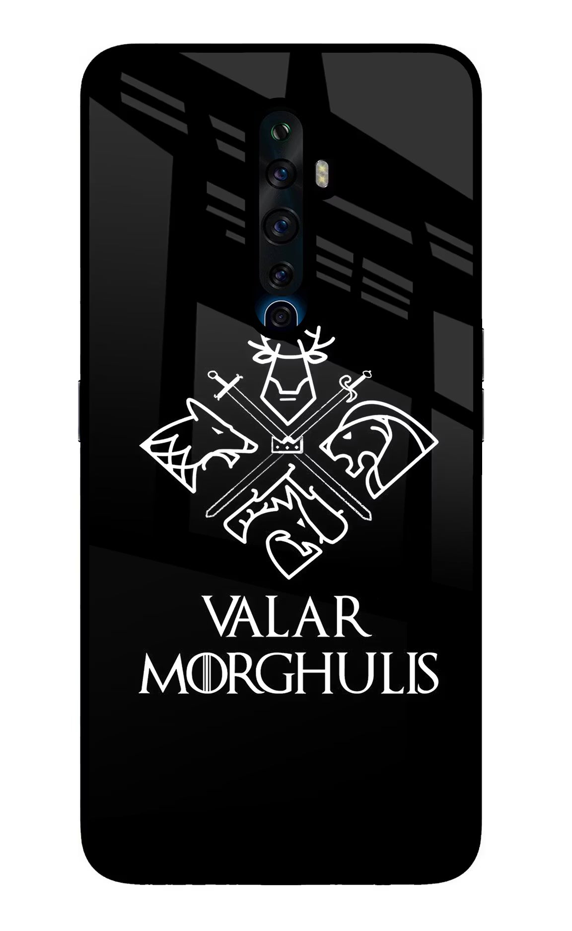 Valar Morghulis | Game Of Thrones Oppo Reno2 Z Glass Case Back Cover by Casekaro